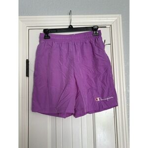 Champion Purple Mesh Lined Athletic Shorts Men's Small Gym Running Workout